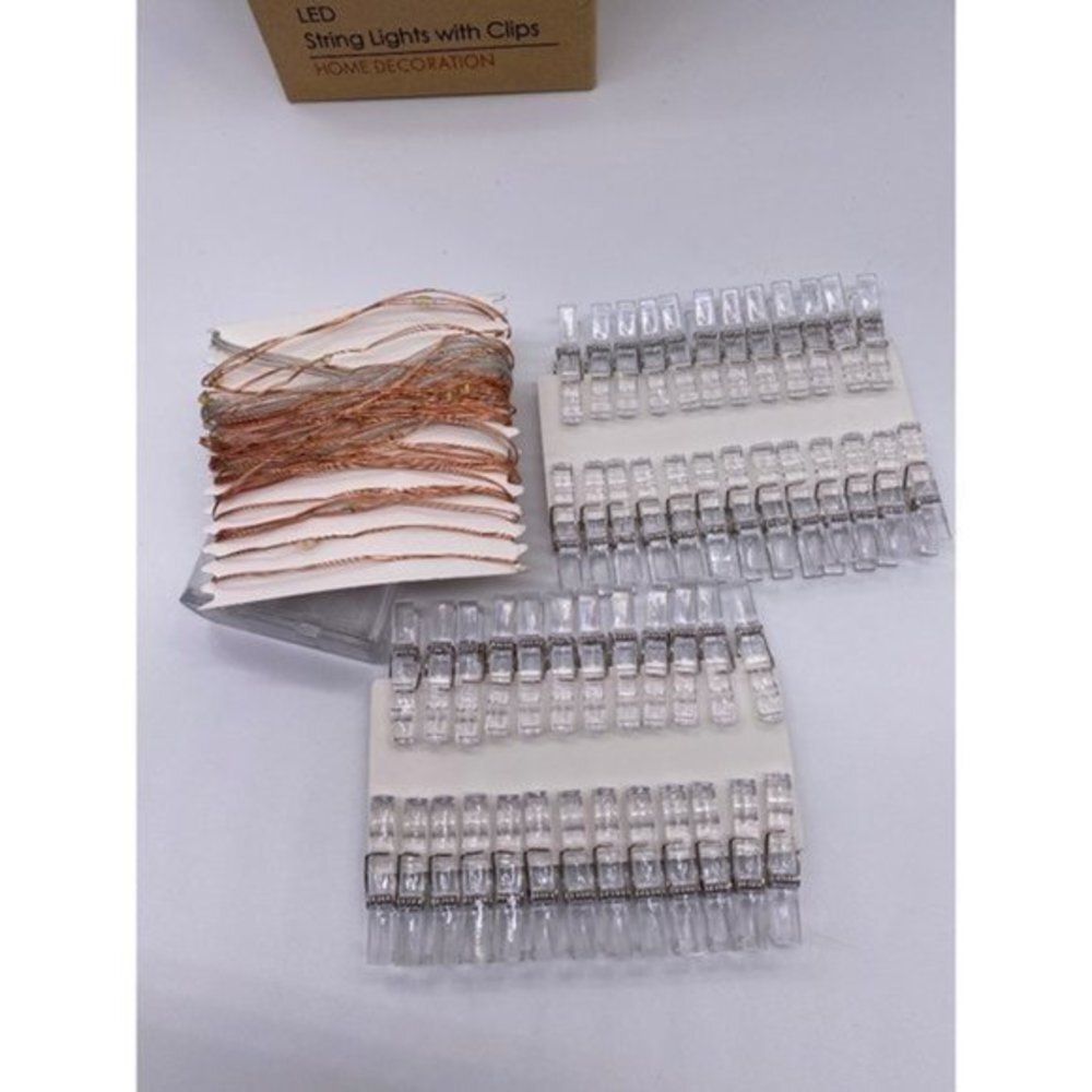 Photo Clip String Lights 17Ft - 50 LED Fairy String Lights with 50 Clear Clips f